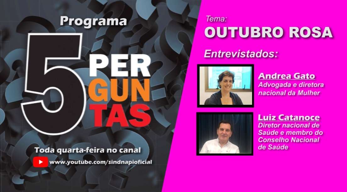 ESTREIA | Programa “5 Perguntas” debate o Outubro Rosa